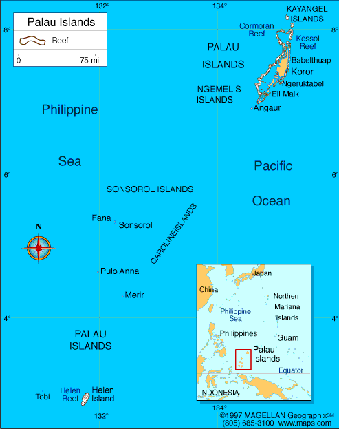 palau carte paficif carte